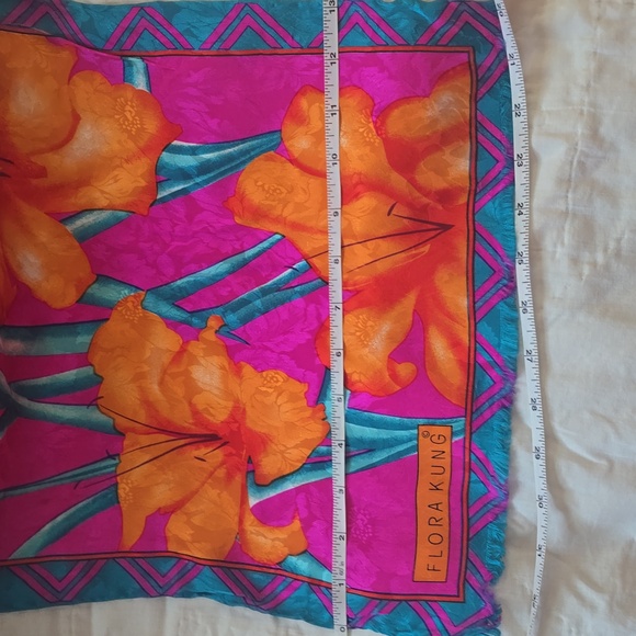 Flora Kung Vibrant Floral Scarf - Picture 5 of 10